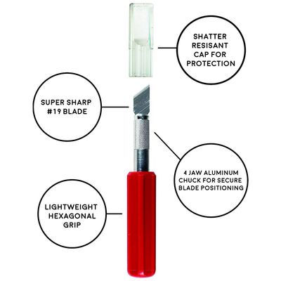 Excel Duty Knife-#5 Heavy Plastic HDL w/ CAP EXC16005