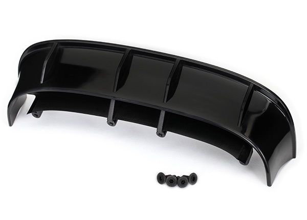 TRA7413 Wing, Ford Fiesta ST Rally (Black)/ Hardware
