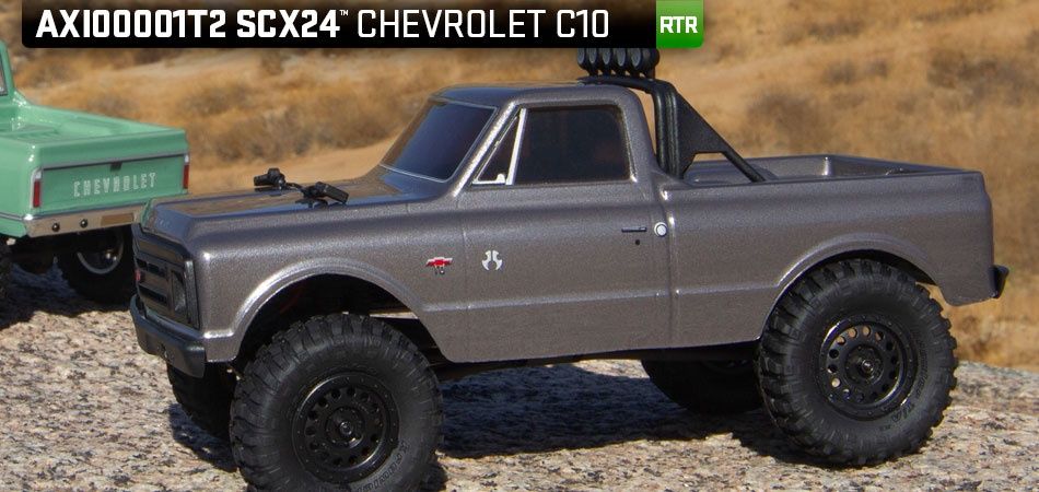 Axial 1/24 4WD Truck RTR Brushed SCX24 1967 Chevrolet C10 - Silver AXI00001T2