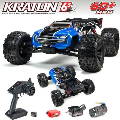 Arrma 1/8 4WD Monster Truck RTR Brushless Kraton 6S BLX - Blue ARA106040T2