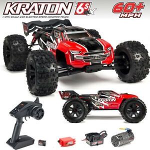 Arrma 1/8 4WD Monster Truck RTR Brushless Kraton 6S BLX - Red ARA106040T1