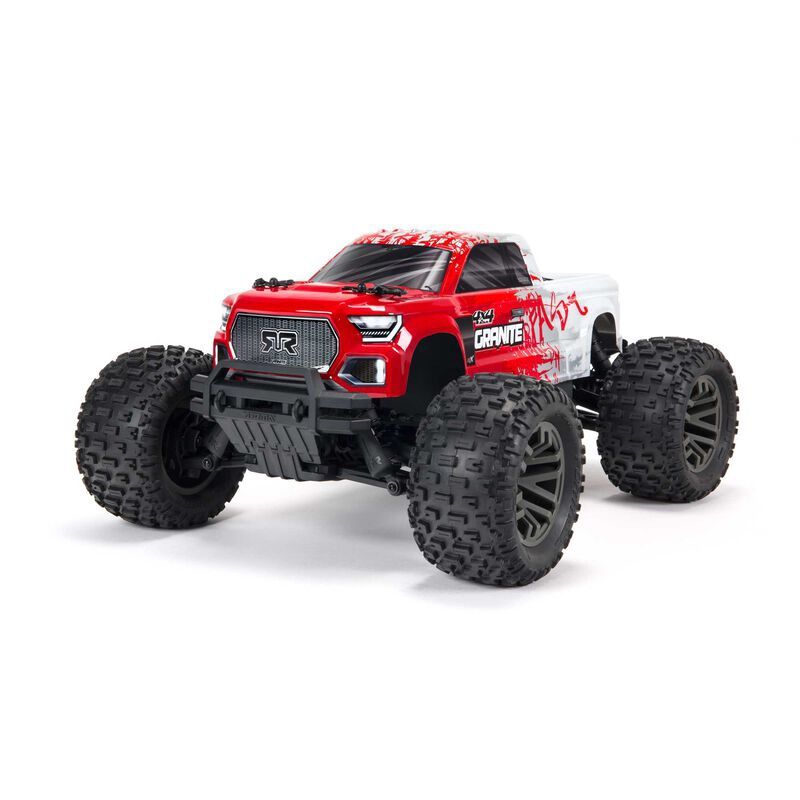 Arrma 1/10 4WD Monster Truck RTR Brushless Granite V3 3S BLX - Red ARA4302V3T2