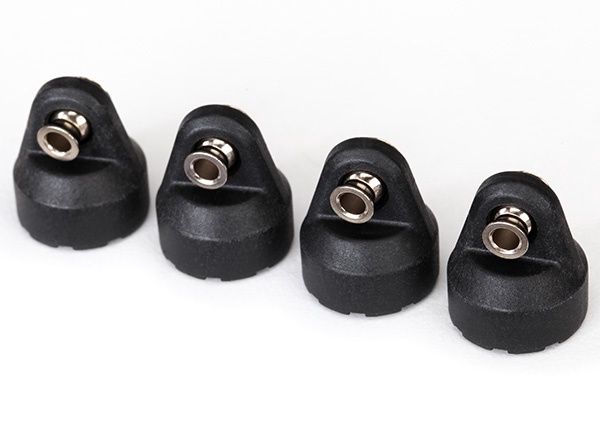 Traxxas Shock Caps Black (4) - TRA8361