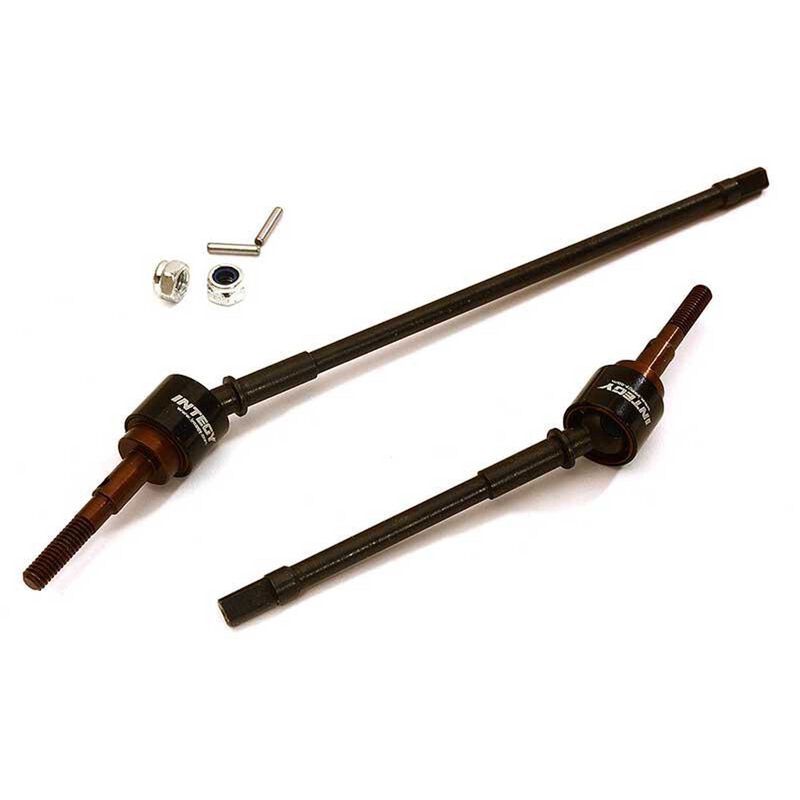 INTC28501BLACK Front Drive Shaft Set, Black: 1/10 Wraith, RR10 Bomber, SMT10