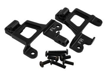 Hobby Details Traxxas TRX-4 Aluminum Front Shock Tower Set (Left &amp; Right) - Black - Partially Replaces TRA8216