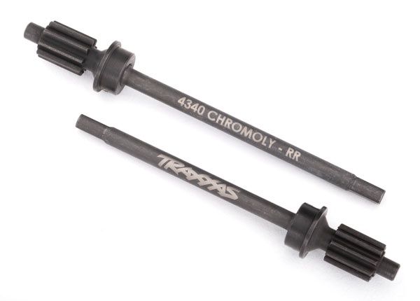 Traxxas Axle shaft, rear, heavy duty (left &amp; right)/ portal drive input gear, rear (machined) TRA8061