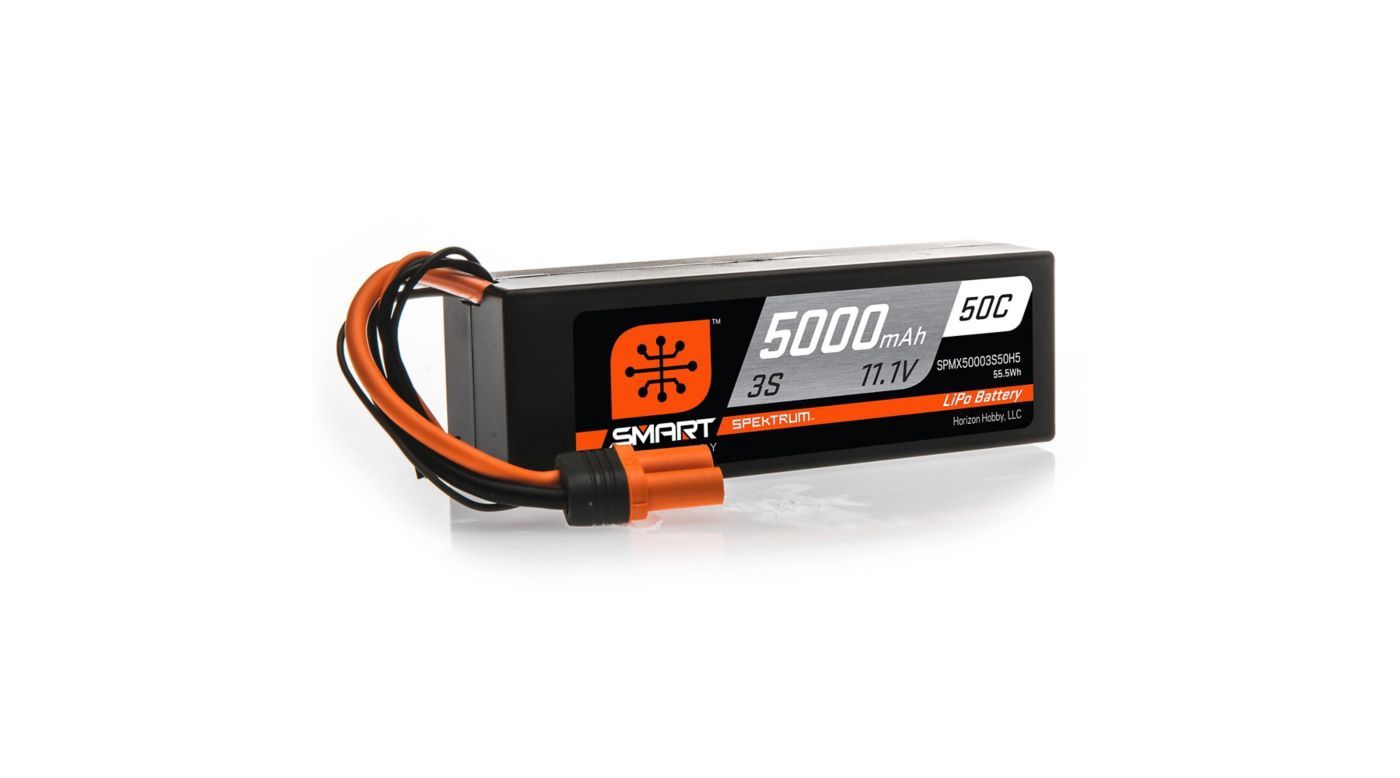 5000mAh 3S 11.1V Smart 50C Battery w/IC5