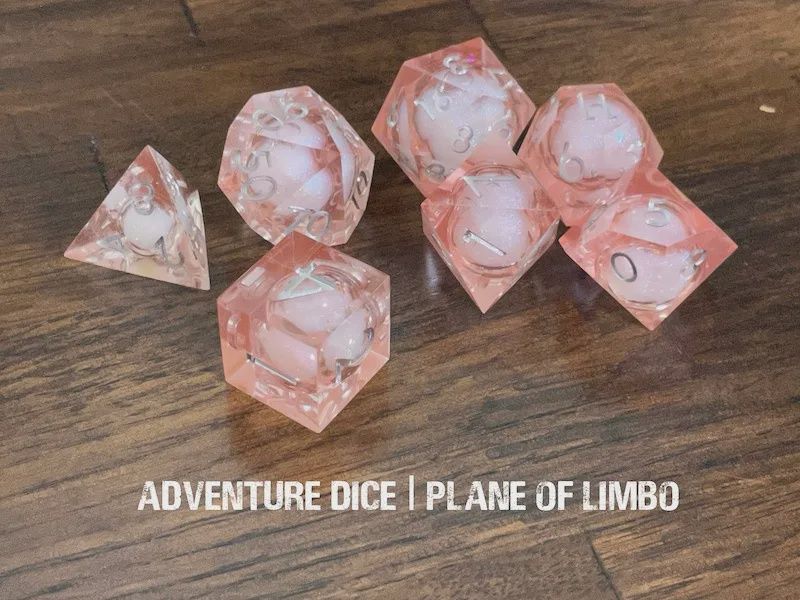 Adventure Dice 7-Die Set Premium Resin - Assorted $63.99, Colour: Plane of Limbo DG101608
