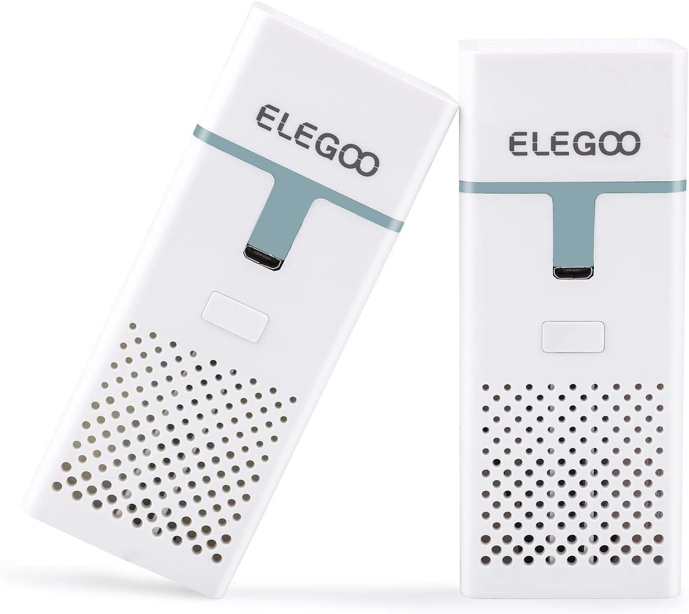 ELEGOO Mini Air Purifier with Activated Carbon Filter（2 Pack)