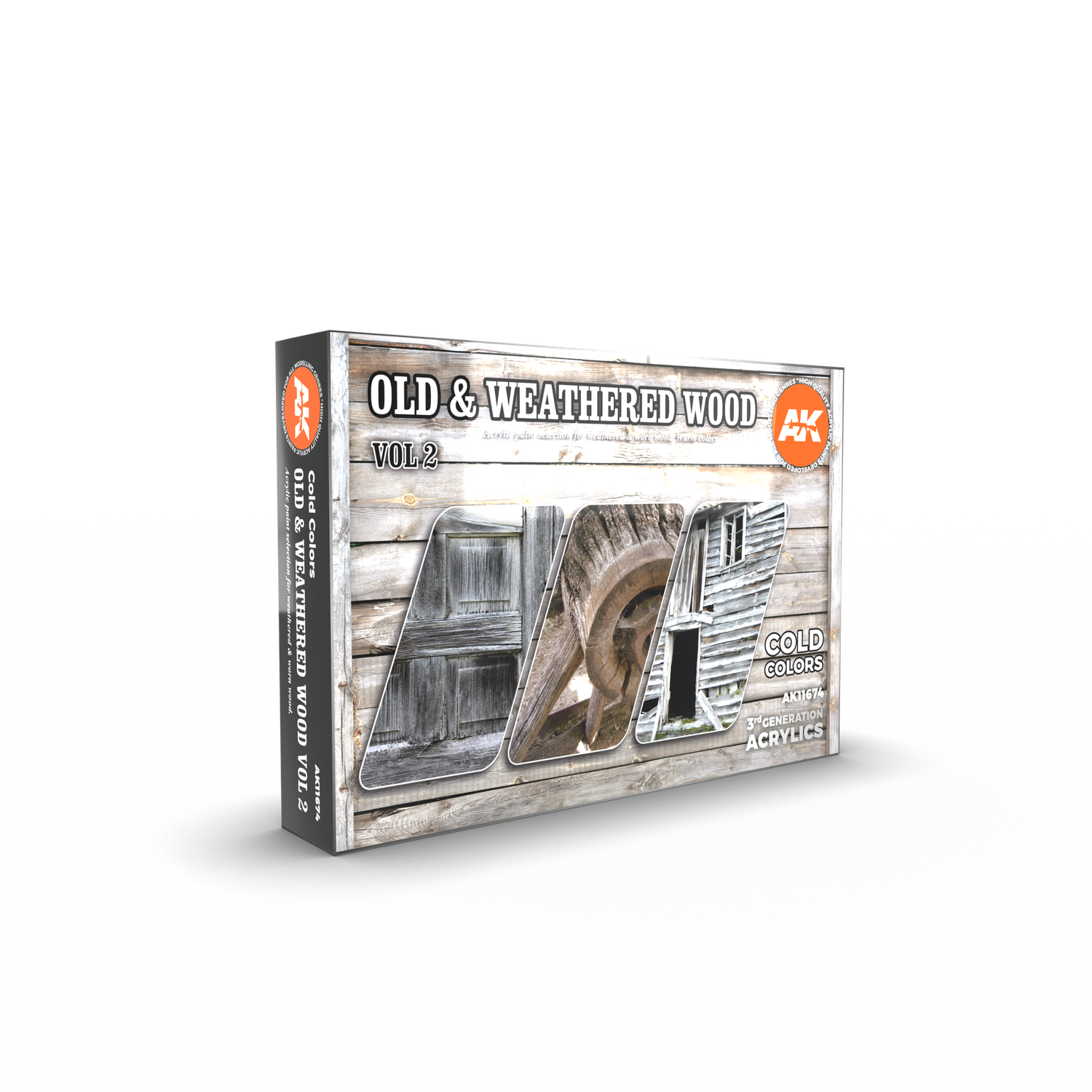 AK Interactive Paint Set 3G Old &amp; Weathered Wood Vol.2