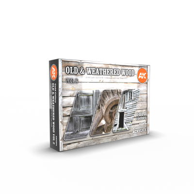 AK Interactive Paint Set 3G Old &amp; Weathered Wood Vol.2