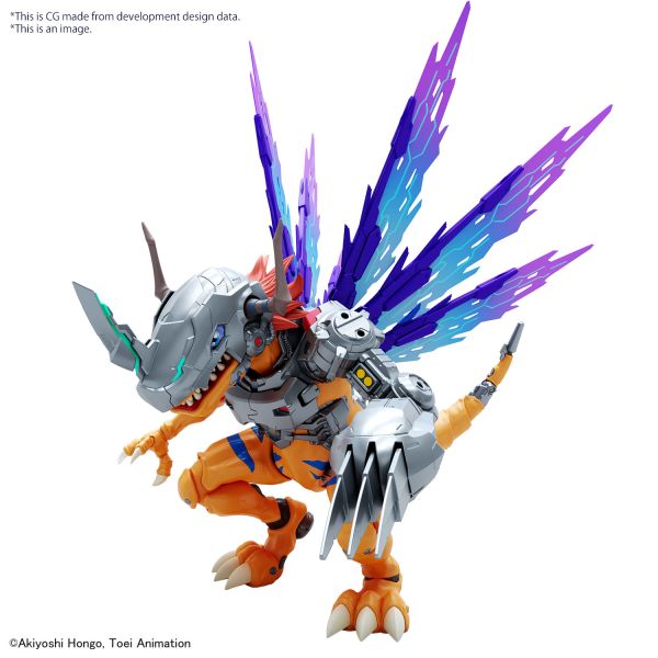Alphamon Amplified - Figure-rise Standard Metalgreymon (Vaccine) #5065718 Digimon Action Figure Model Kit by Bandai