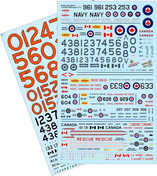 1/72 Canadian Helicopters decals