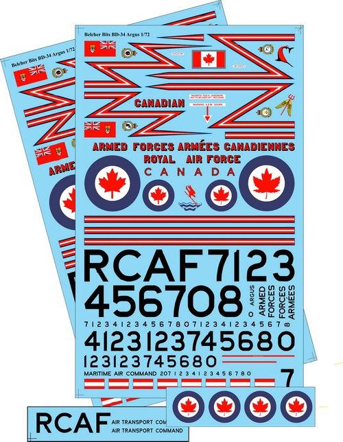 1/72 Canadian RCAF North Star decals