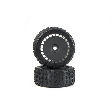 Arrma Arrma DBoots Katar T Belted Pre-mounted Tires w/17mm Hex (Black) (2) - ARA550097