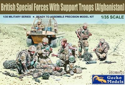 1/35 British Special Forces w/Support Troops Afghanistan (6) #35GM0023 by Gecko