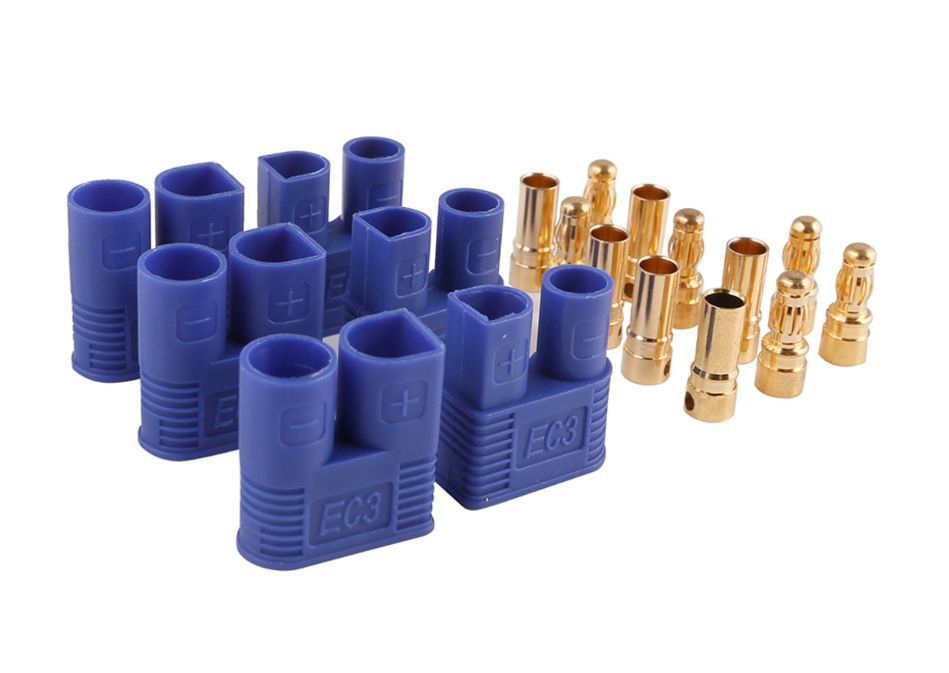 Gens Ace EC3 Male &amp; Female Plug (3 Pairs) - GEAEC33