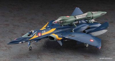 Fighter Of Macross Plus (Animation), Yf-21 W/Fast Pack &amp; Fold Booster 1/72 #65887 by Hasegawa