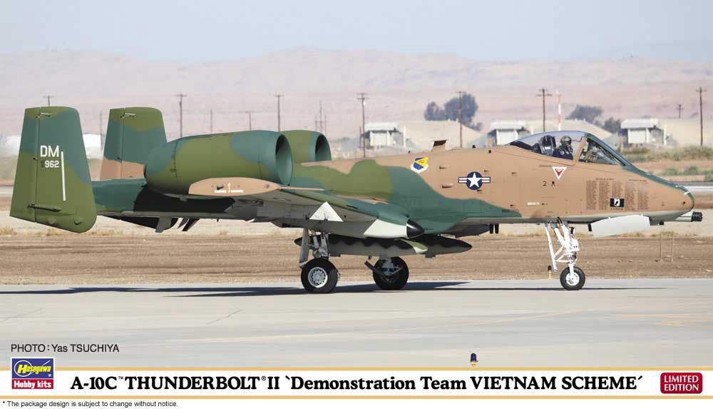 Modern U.S. Jet Attacker, A-10C Thunderbolt II "Demonstration Team Vietnam Scheme" 1/72 #02478 by Hasegawa