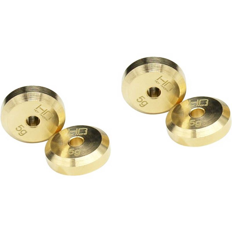 +4mm Steel Axles Brass Weight: SCX24 4pcs