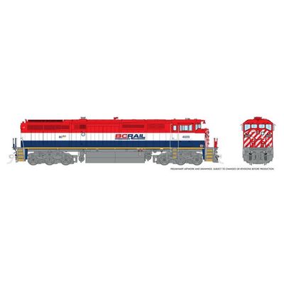 Rapido 024517 HO Dash 8-40CM (DC/DCC/Sound): BCR - Red/White/Blue w/Frame Stripe: #4609