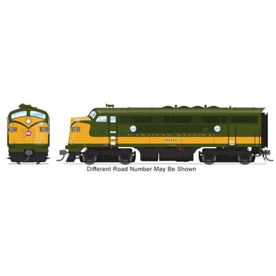 Broadway Limited BLI-8169, HO Scale EMD F3A, Paragon4 Sound &amp; DCC, CN #9005 Original Olive &amp; Gold