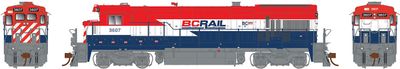 B36-7 (DCC/Sound) BC Rail (Red White Blue) #3607