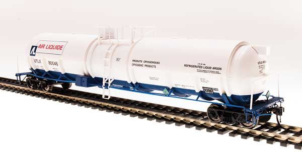BroadwayHigh-Capacity Cryogenic Tank Car 2-Pack - Ready to Run Air Liquide (white, blue, red) #631