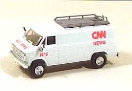 Trident Miniatures HO 1:87 Scale Vehicle 90142 Chevrolet Cargo Van CNN