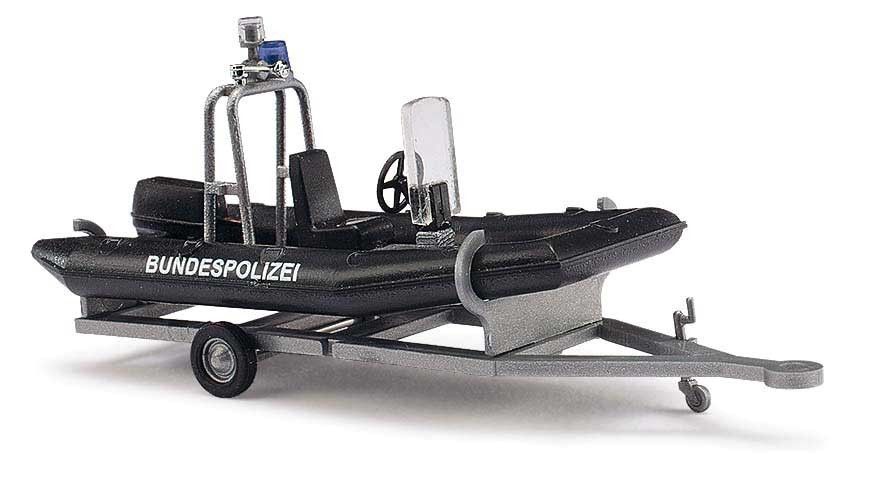 1/87 Police Motor Boat w/Trailer [HO]