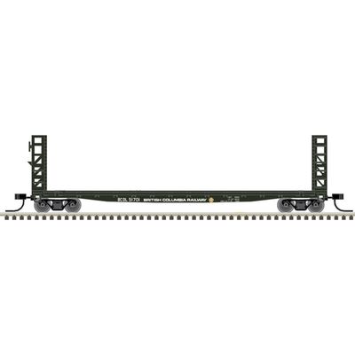 Atlas Master 50005787 N 48ft GSI Bulkhead Flatcar, BC Rail #51726