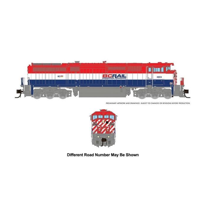 Rapido 540545, N Scale GE Dash 8-40CM, ESU LokSound DC/DCC/Sound, BCOL #4603 Red White &amp; Blue