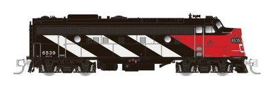 CN FP9A (DC/DCC/Sound): CN Stripes Scheme (Noodle) #6533 (N) By Rapido