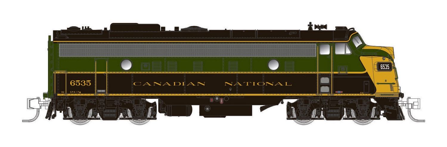 CN FP9A (DC/DCC/Sound): CNR 1954 Scheme #6522 (N) By Rapido
