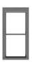 Tichy Train Group 1/1 Double-Hung Window pkg(12) #8237