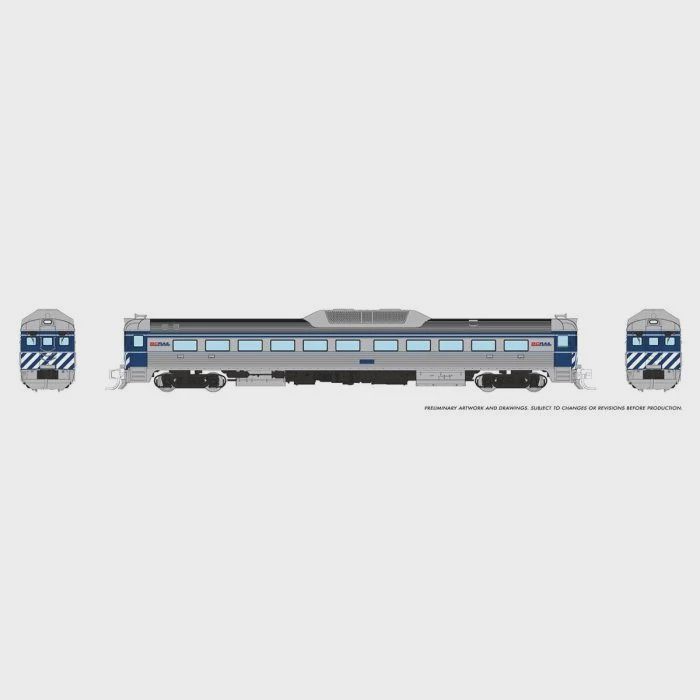 Rapido N Budd RDC-1 (Ph 2) (DC/Silent): BC Rail - Blue
