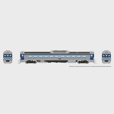 Rapido N Budd RDC-1 (Ph 2) (DC/Silent): BC Rail - Blue