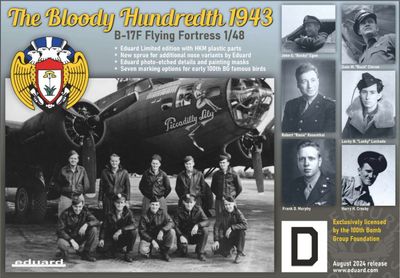 B-17F Flying Fortress "The Bloody Hundredth 1943" 1/48 #11183 by Eduard