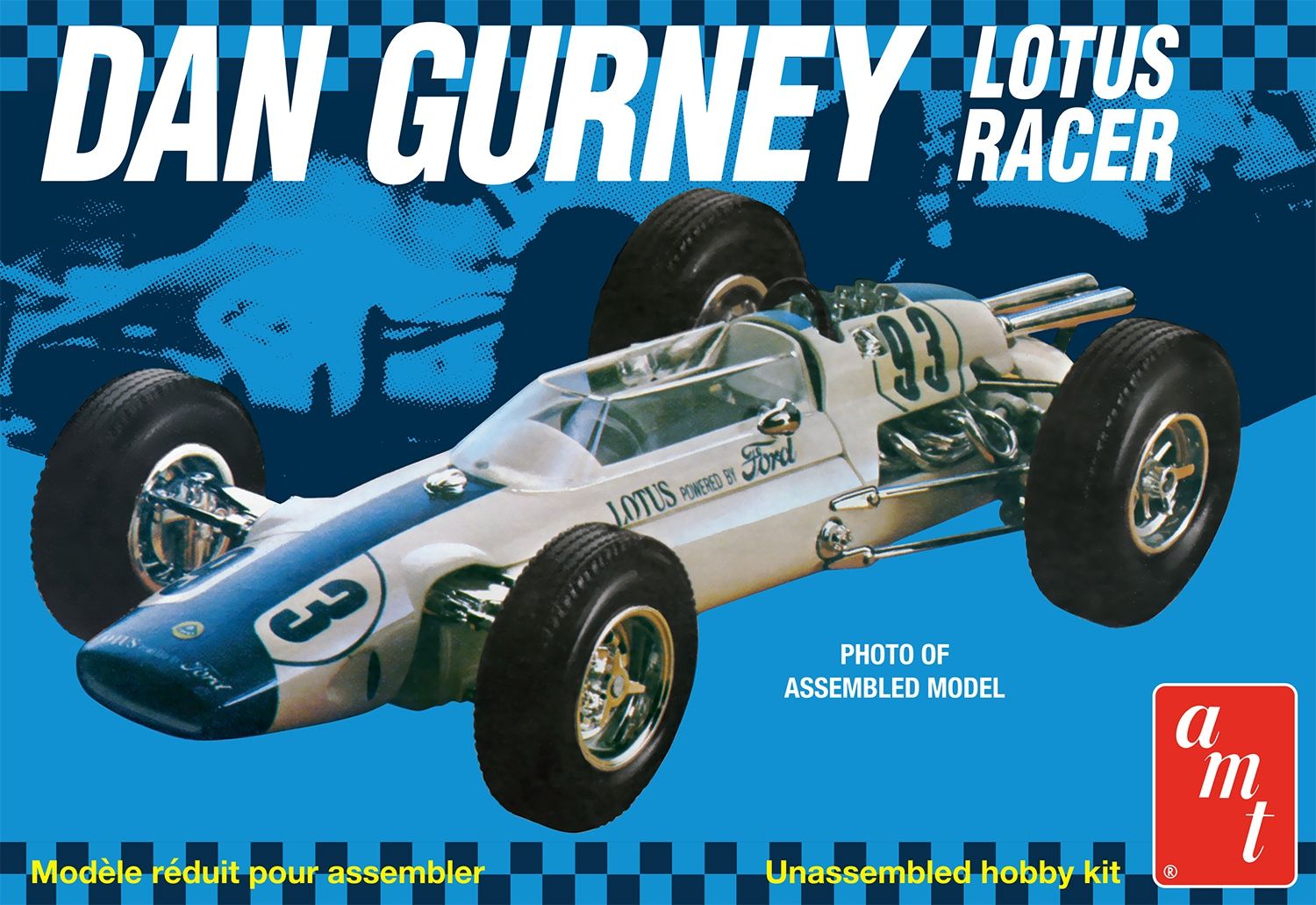 Dan Gurney Lotus Racer 1/25 Model Car Kit #1288 by AMT