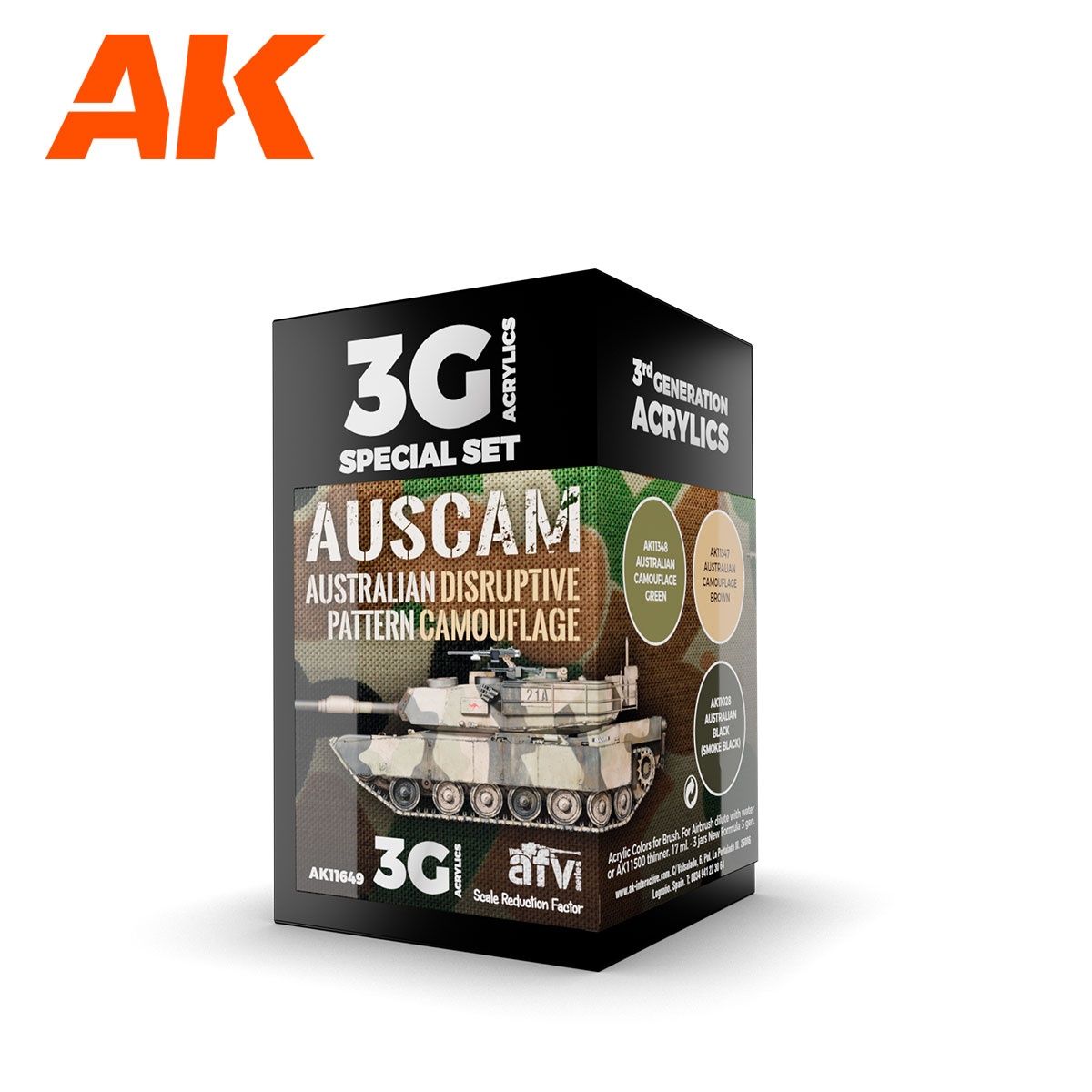 AK Interactive Auscam Colours Set 3G - AK-11649