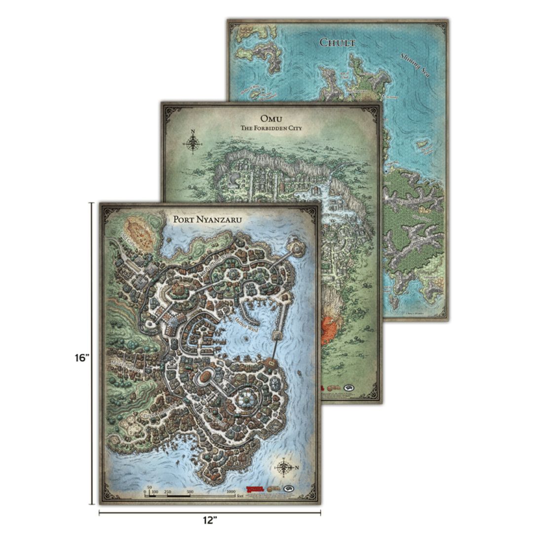 D&amp;D Map Set Tomb Of Annihilation