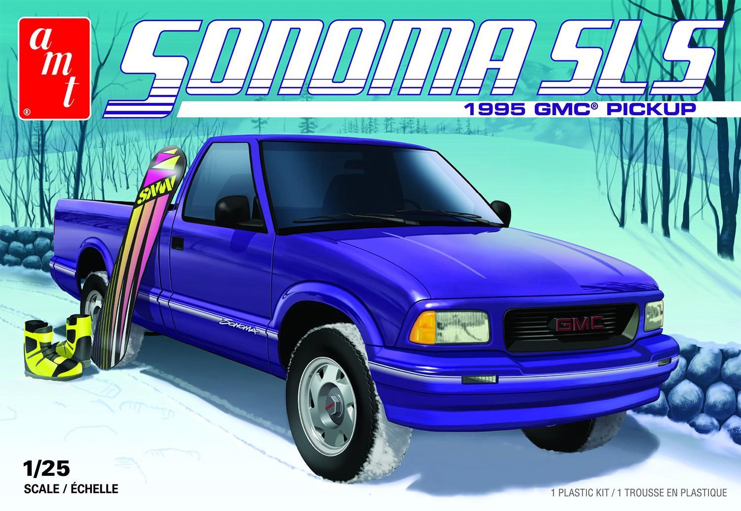 1995 GMC Sonoma SLS Pickup 1/25 Model Truck Kit #1168 by AMT