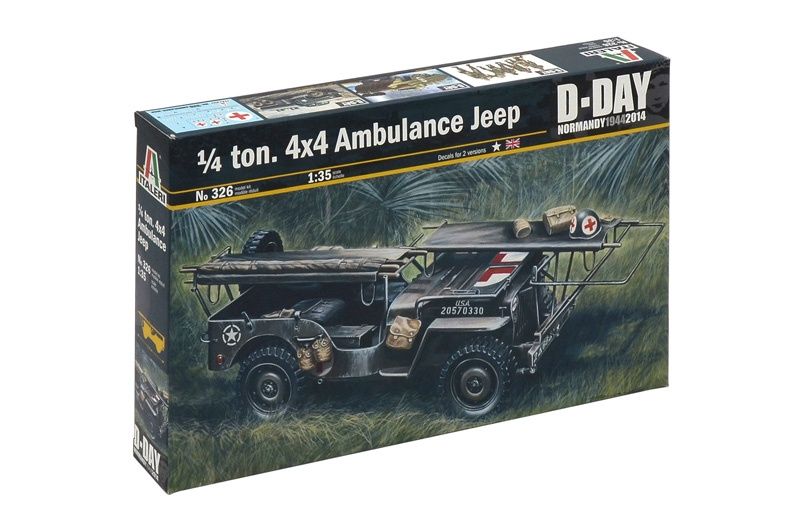1/4 Ton 4X4 Truck Ambulance Jeep 1/35 by Italeri