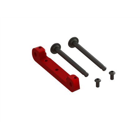 Arrma Front Upper Aluminum Suspension Mount CNC, Red - ARA330659