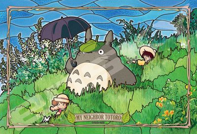 Ensky Artcrystal Puzzle My Neighbor Totoro "Steadily Through the Field" 300P Artcrystal Jigsaw Puzzle (300-AC054)