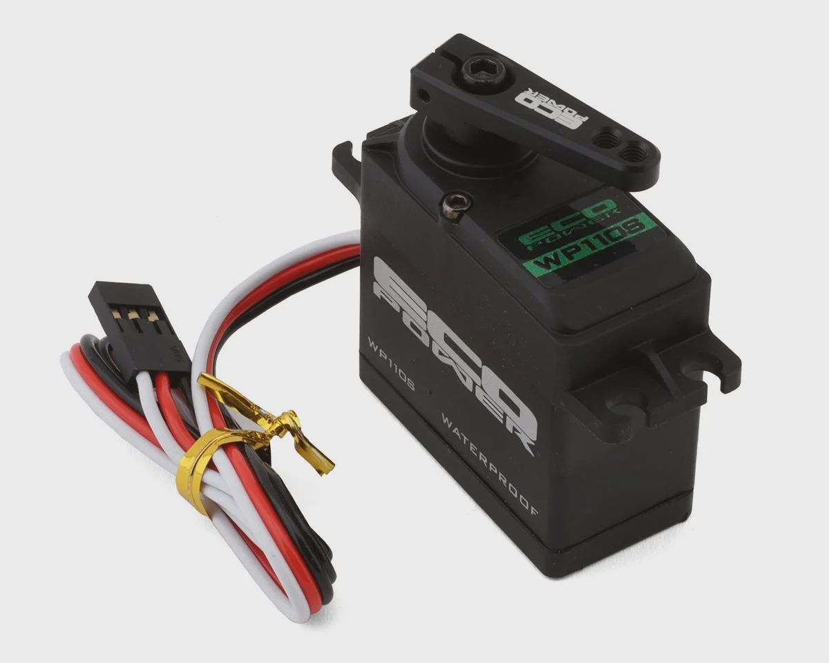 EcoPower WP110S Waterproof High Speed Metal Gear Servo for 1/10 2wd Traxxas™, ARRMA™, Losi™ &amp; other vehicles - ECP-110S