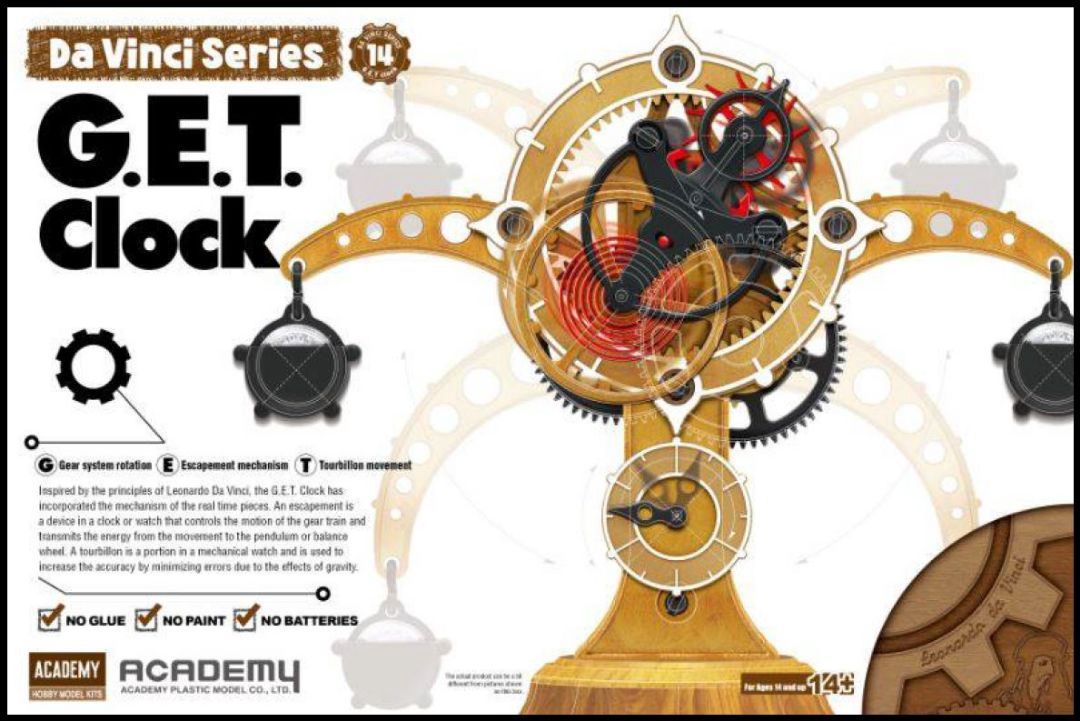 Academy Davinci G.E.T. Clock #18185