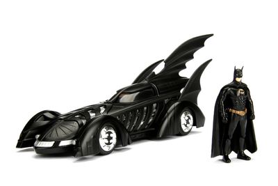 Jada Batman Forever Batmobile w/ Batman Figure - 1995 1/24 #98036