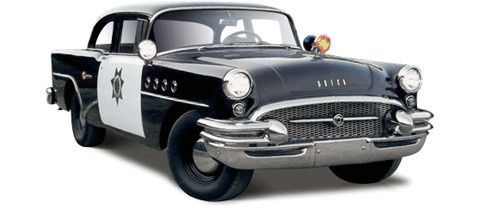 Maisto 1/26 1955 Buick Century California Highway Patrol Black