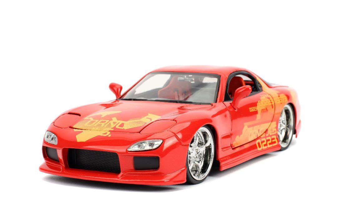 Jada Fast &amp; Furious Orange Julius' Mazda RX-7 1/24 #30747